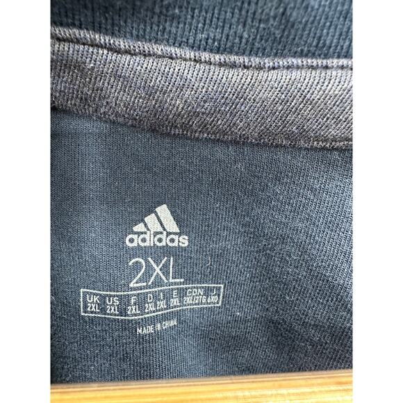 Adidas Navy Blue Adi-Club Quarter Zip Golf Sweatshirt Pullover Mens Size 2XL - Picture 5 of 9